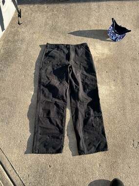 Carhartt B136-BLK Loose Original Fit Double Knee Work Carpenter Pants 32x30